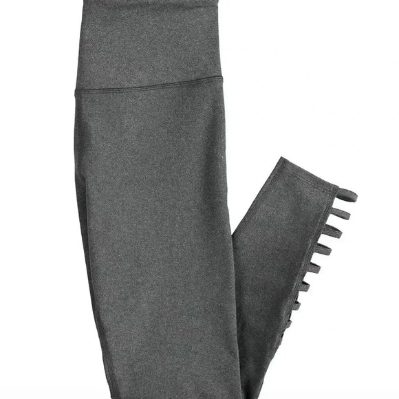 So Sporting 7/8 Strappy Legging Gray Size L - Picture 1 of 1